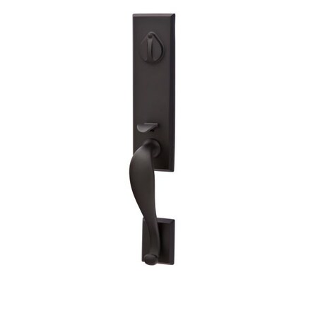 Emtek Flat Black Handleset 450512TTFBLH 450512TTFBLH